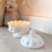 Cherry Thumbprint Lidded Candle