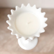 Diamond Hobnail Celery Candle