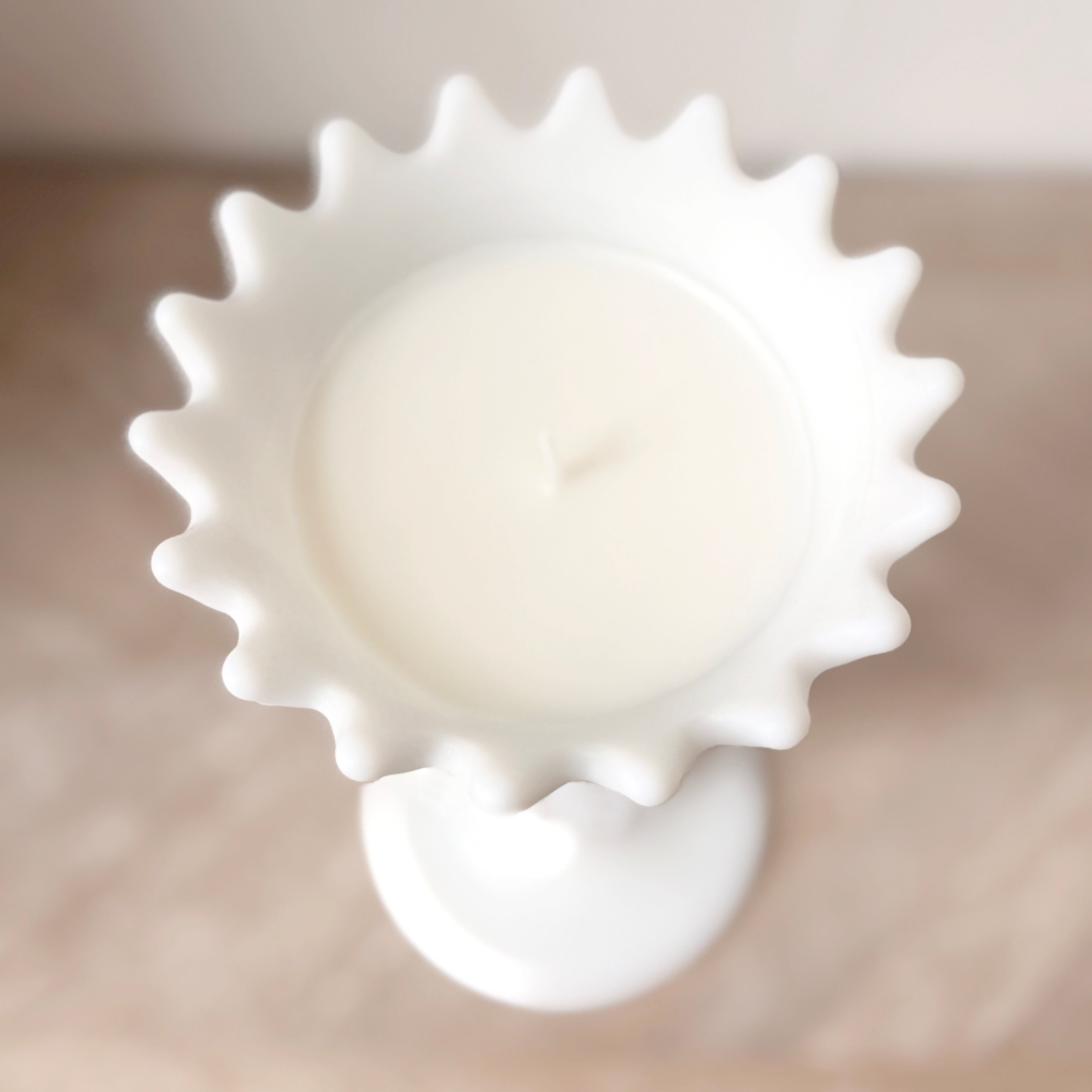 Diamond Hobnail Celery Candle
