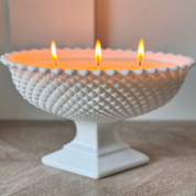English Diamond Pedestal Luminary