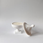 Diamond Hobnail Pedestal Urn