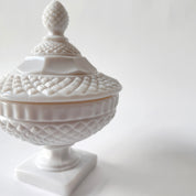Diamond Hobnail Pedestal Urn