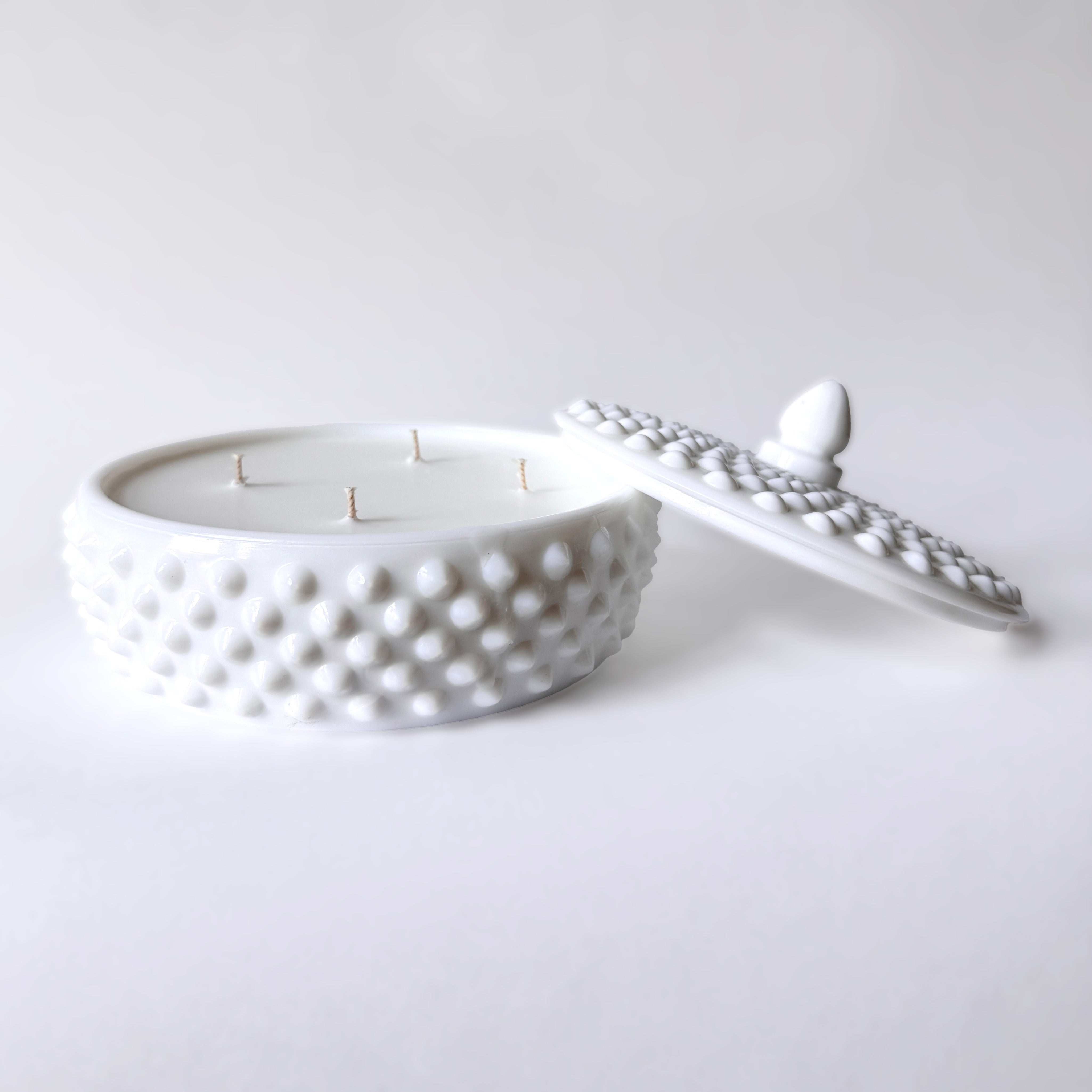 Hobnail Lidded Luminary Candle