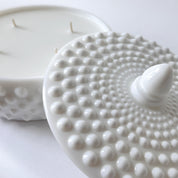 Hobnail Lidded Luminary Candle