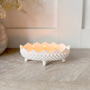 Hobnail Oval Footed Luminary