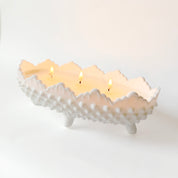 Hobnail Oval Footed Luminary