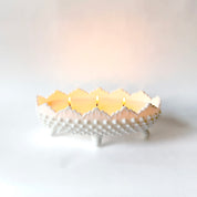 Hobnail Oval Footed Luminary