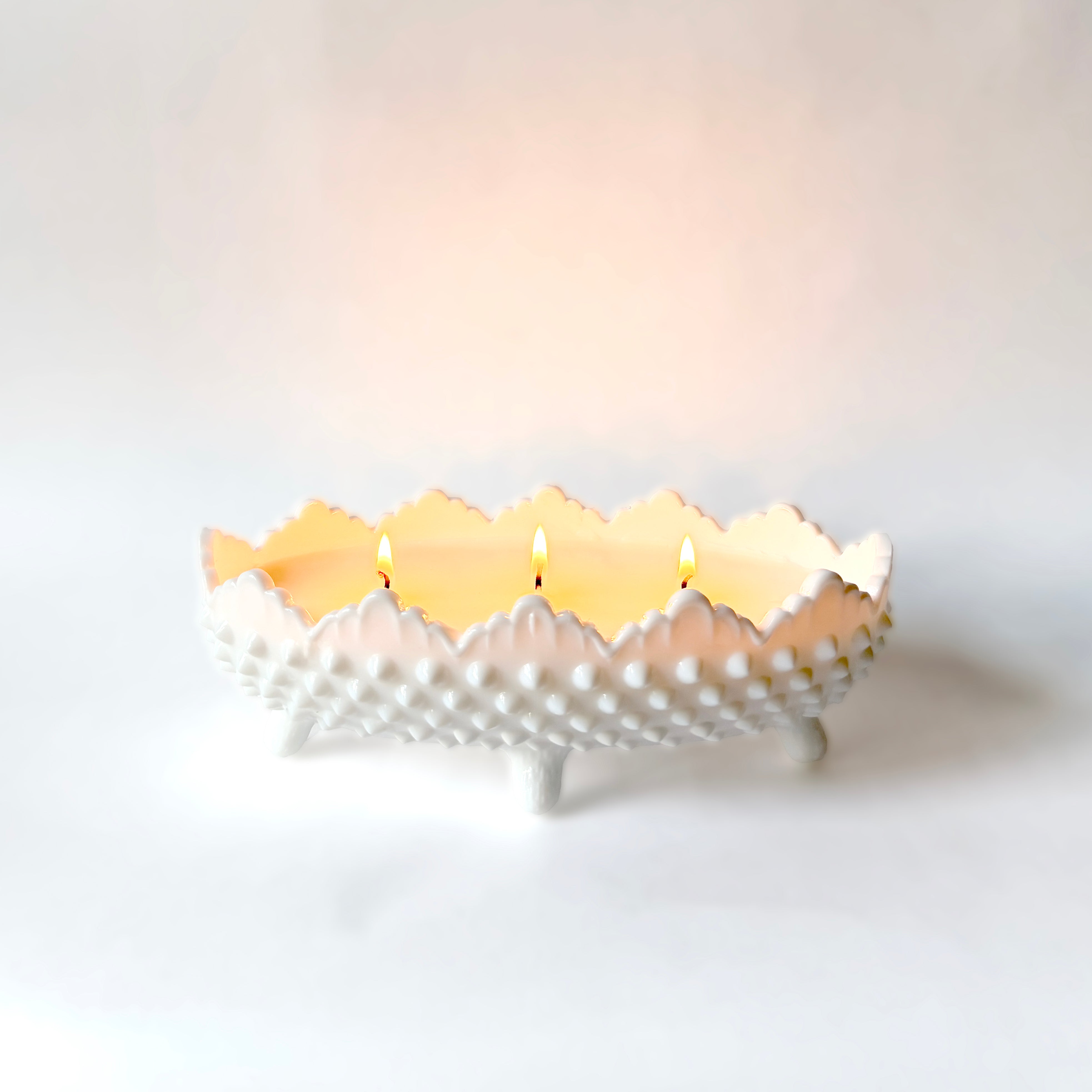 Hobnail Oval Footed Luminary